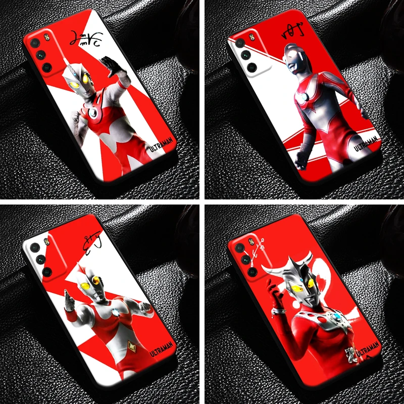 

Japan Anime Ultraman For Xiaomi Poco M3 M3 Pro 5G X3 PRO NFC X3 GT F3 GT Phone Case Back Liquid Silicon Black Funda Carcasa