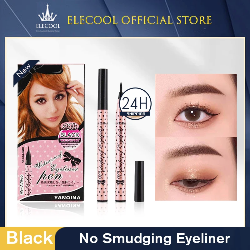 

1pcs Wave Point Eyeliner Pencil Black Waterproof Long-lasting Eye Liner Charming Eye Makeup Permanent Accessories Cosmetics