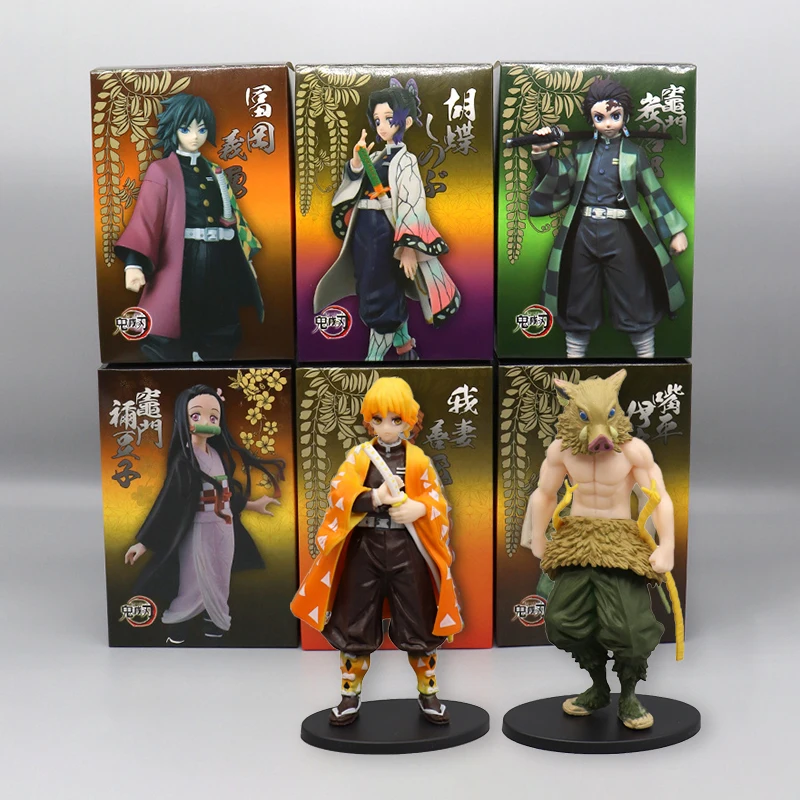 

15CM Anime Demon Slayer Action Figure Model Tanjirou Zenitsu Nezuko Figures PVC Collector Figurine Doll Toys for Children Gift