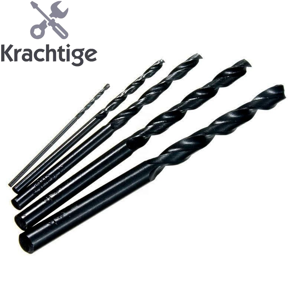 

100 шт., сверла из быстрорежущей стали для металла, 1 мм, 2 мм, 3 мм, 4 мм, 5 мм