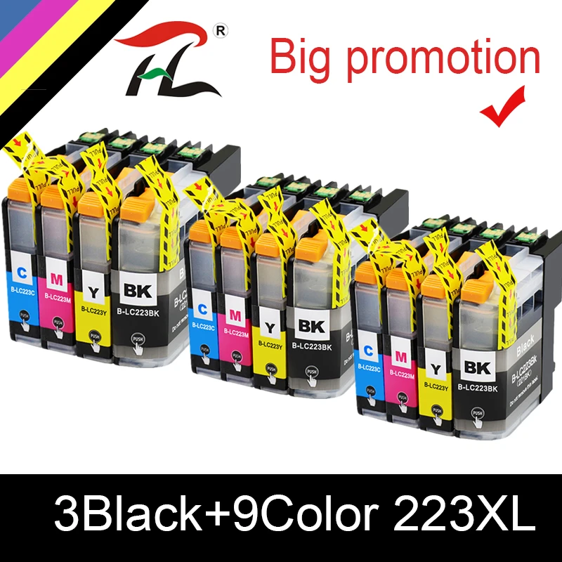 Картриджи HTL LC223 LC221 LC 223 для принтера Brother картриджи DCP-J562DW J4120DW MFC-J480DW J680DW J880DW J5320DW 15