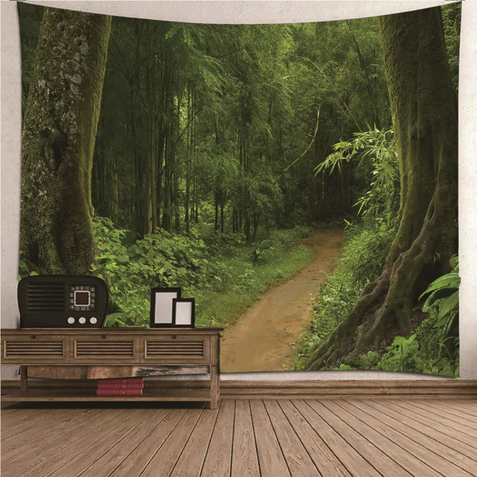 

Tapestry Art Tapestry Wall Sloth natural scenery Forest Trail Wall Hanging Blanket Dorm Art Decor Covering