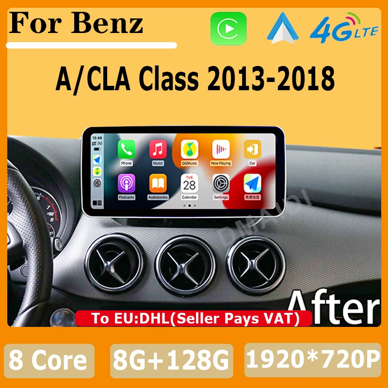 

Android13 Multimedia For Mercedes Benz A Class-W176 CLA-C117 GLA-X156 Factory Price Car Video Player GPS Navigation Bluetooth 4G