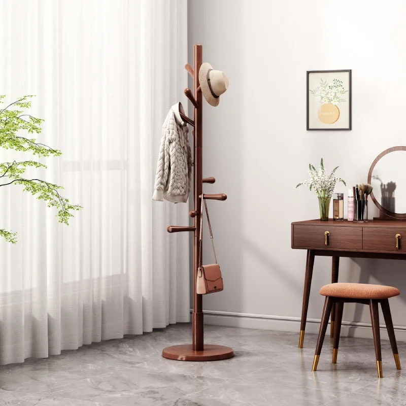 Современные вешалки-стойки вешалки для пальто деревянный пол полка спальни