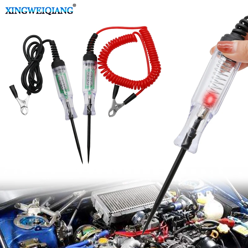 

Auto Circuit Tester Truck Voltage Tester Circuit DC 6V 12V 24V Auto Circuit Tester Auto Diagnostic Probe Test Pen
