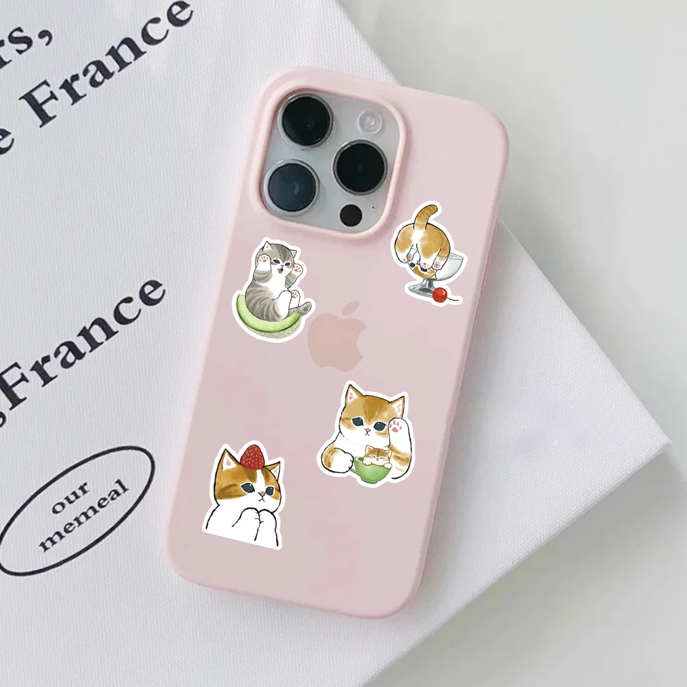 Очаровательный кот десертный топпер для десерта наклейки вечеринки 48 шт. набор