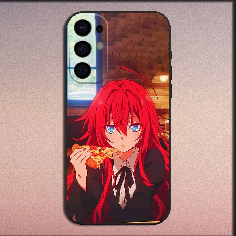 Чехол для телефона Anime R-Rias High Samsung S25 S24 S21 S22 S23 S30 Ultra S20 Plus Fe Lite Note 10 9 5G черный мягкий