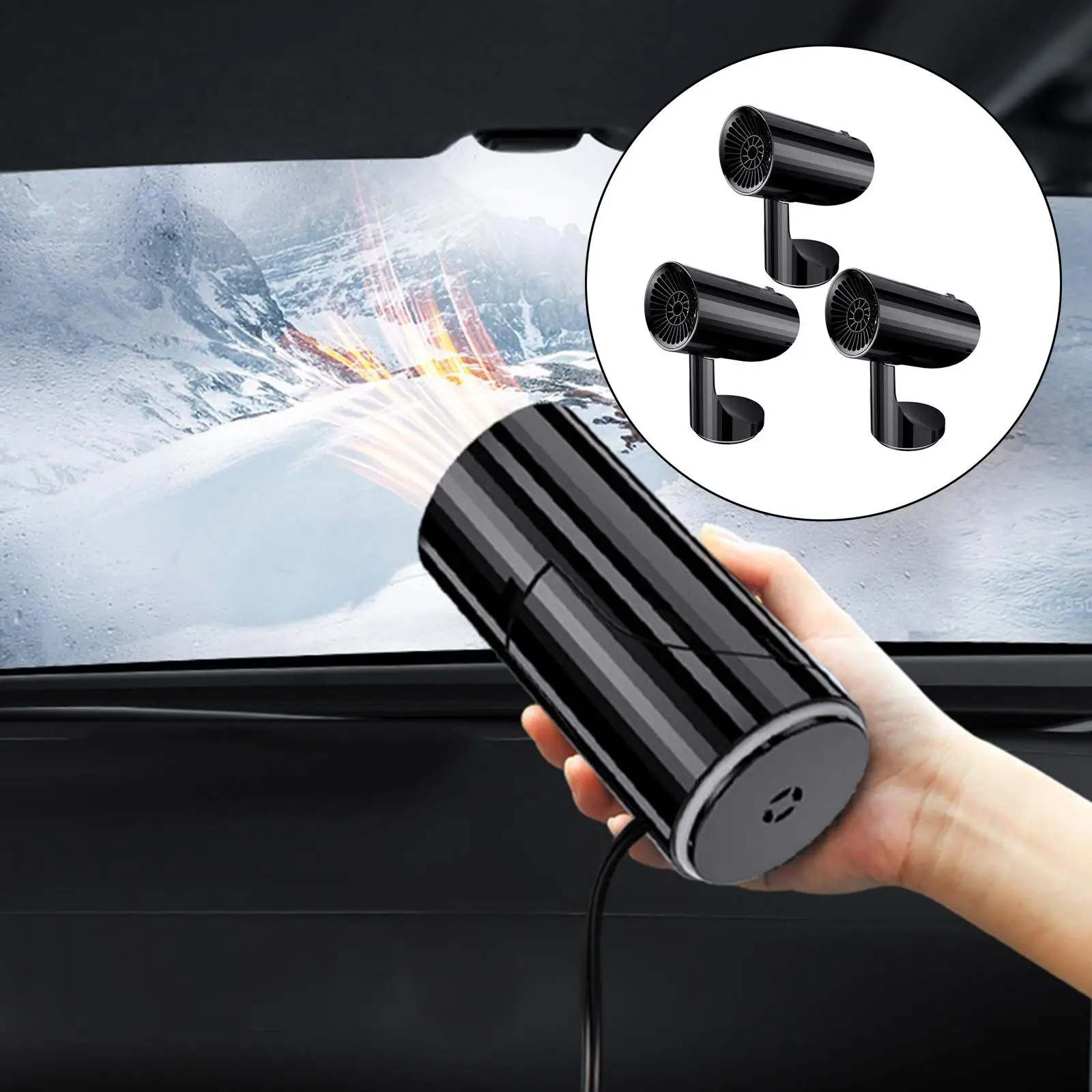 

Car Heater Windshield Defroster Fast Heating Dryer Windshield Fogging for Caravanning Truck
