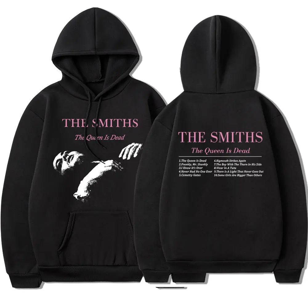 

Rock Band The Smiths The Queen Is Dead Hoodie Men's Vintage 1980's Indie, Morrissey Hooded Sweatshirts Oversized Gothic Pullover
