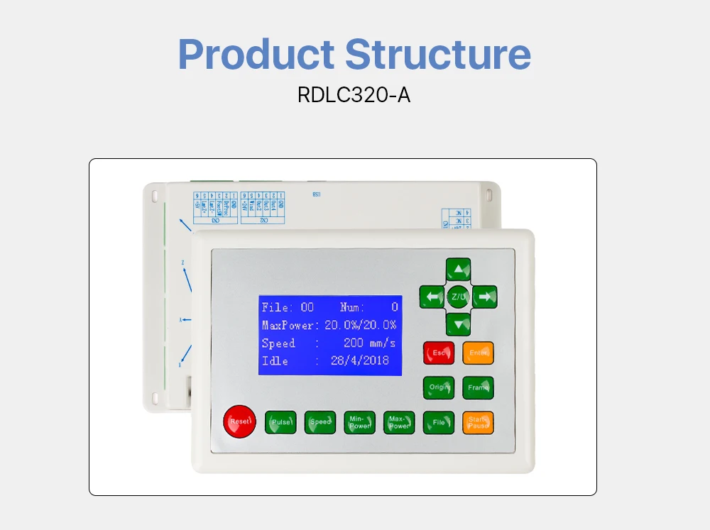 Фото Контроллер Ruida RD RDLC320-A Co2 La ser DSP для гравировально-режущего станка RD320 320 №4