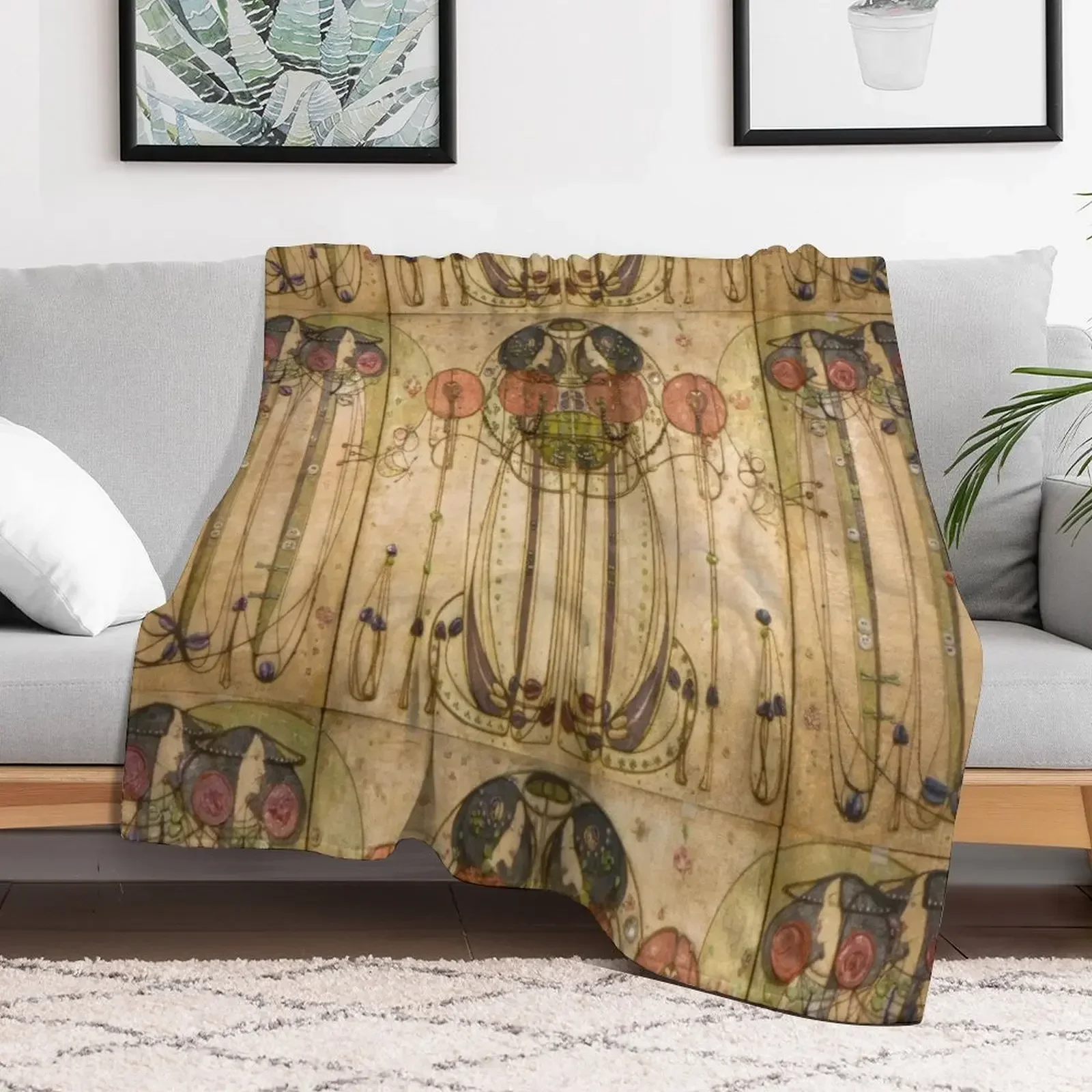 Чарльз Ренни маккинтош в стиле кантри картины Чарльза маккинтоша картина-плед