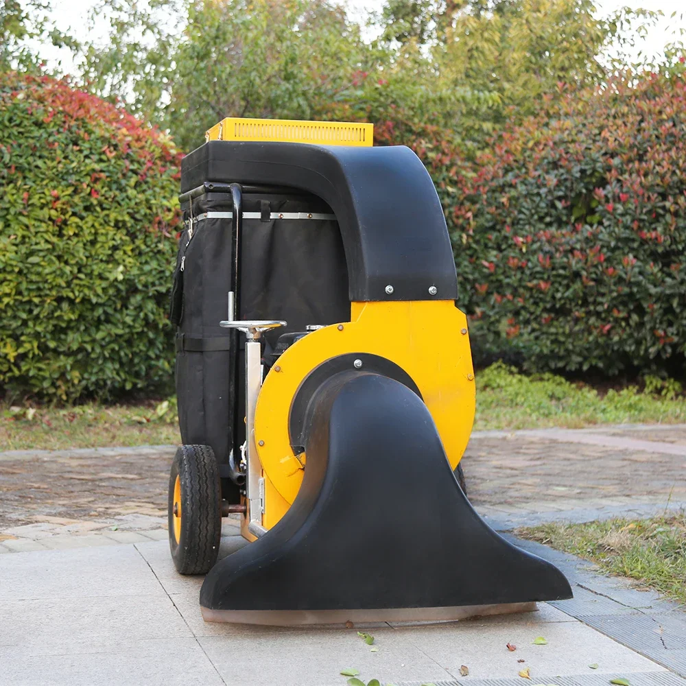 Ручной самоходный пылесос для листьев. Дорожный фен подметальной машины.