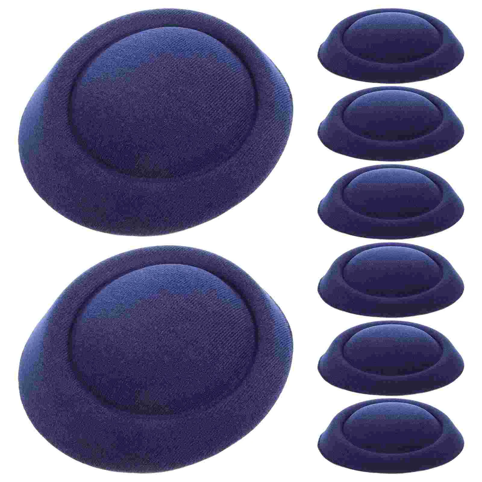 

8pcs Stewardess Pillbox Hat Fascinator Base Hat Sweet Headdress Hat DIY Hair Accessories