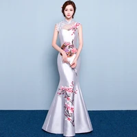 fashion wedding party cheongsam oriental evening dress chinese style women elegant qipao sexy long robe retro vestido s 3xl