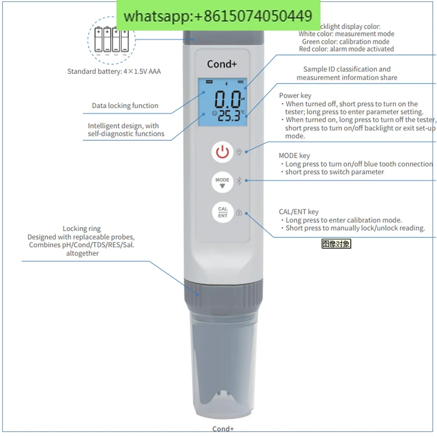 Лабораторный 7 в 1 TDS Instrument 0 01 Цифровой прибор растворенного кислорода