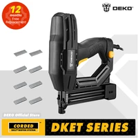 deko dket02dket01 electric tacker and stapler furniture staple gun for frame with staples woodworking toolnail gun