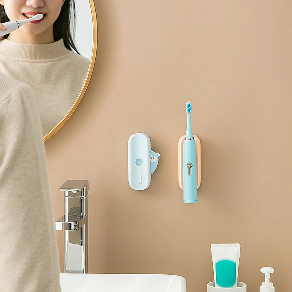 

Hot Sale1Pc Toothbrush Stand Rack Organizer Electric Toothbrush Wall-Mounted Holder Space Saving Bathroom Accessories