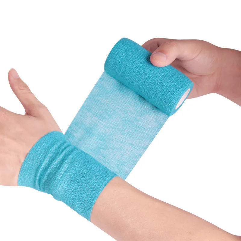 

Multicolor Self Adhesive Elastic Bandage First Aid Sports Bandage Multi Size for Knee Fingers Ankle Palms Shoulders