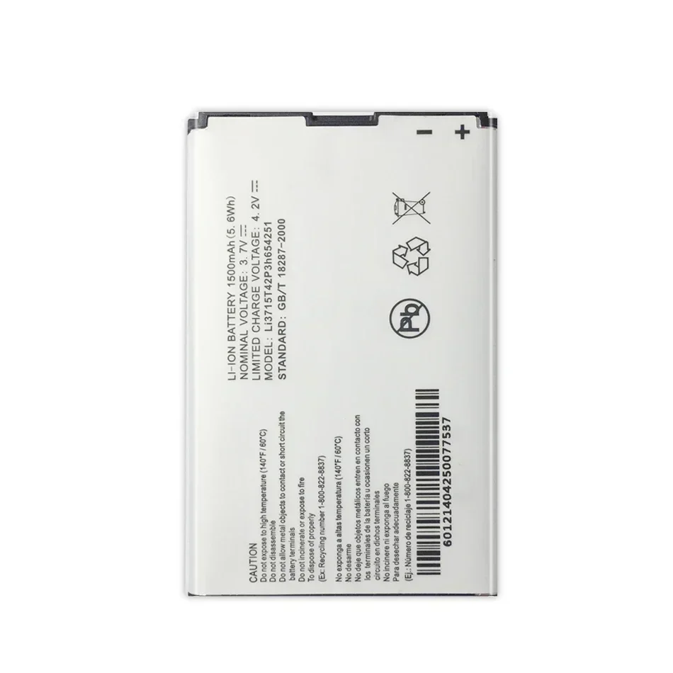 Аккумулятор LI3715T42P3H 654251 Для ZTE U232 V790 N790s U803 U806 литий-ионный аккумуляторный полимер