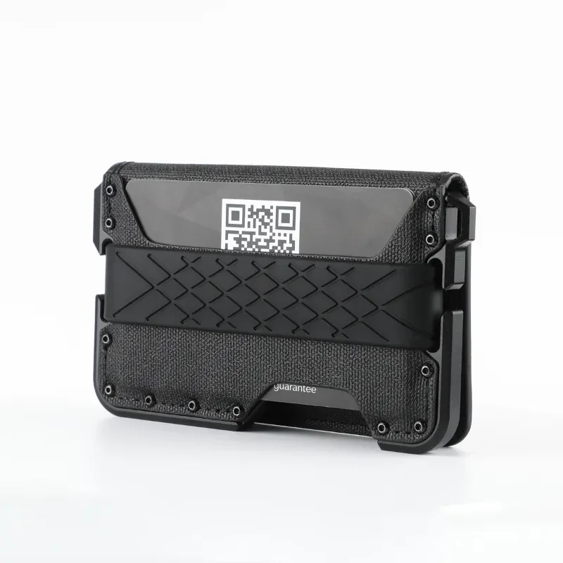 

Minimalist Aluminum Wallet Opener Bottle Alloy Leather New With Outdoor RFID Wallet Multi-function Metal Card Holder