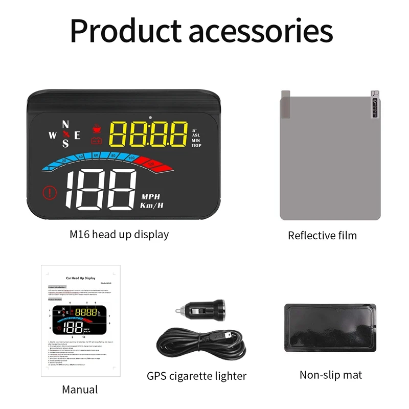 Автомобильный GPS-датчик цифровой спидометр проектор скорости на лобовое стекло