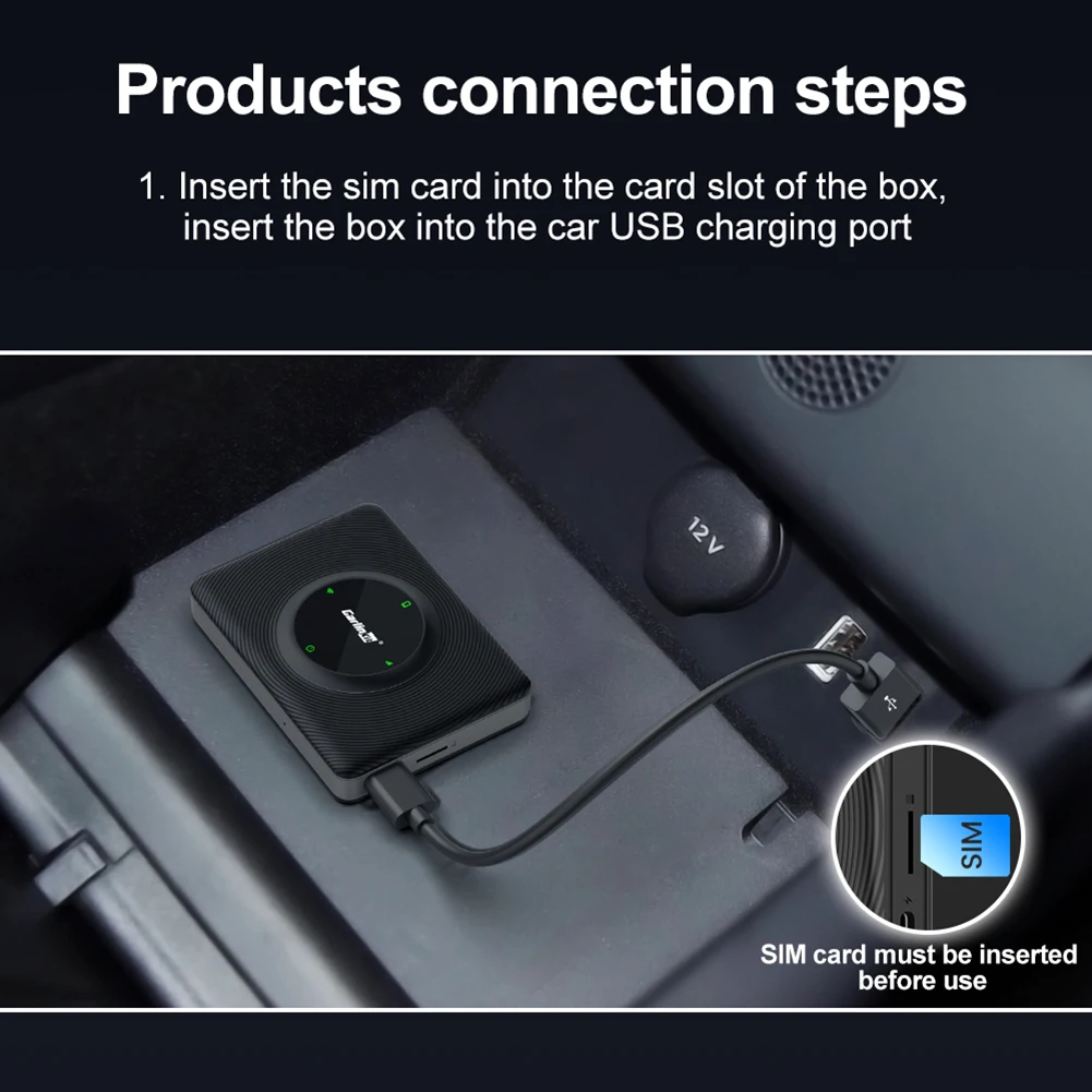 Адаптер CarlinKit Mini Carplay Беспроводной Wi-Fi Bluetooth для Tesla Model 3/ X/Y/S Apple CarPlay Dongle OTA