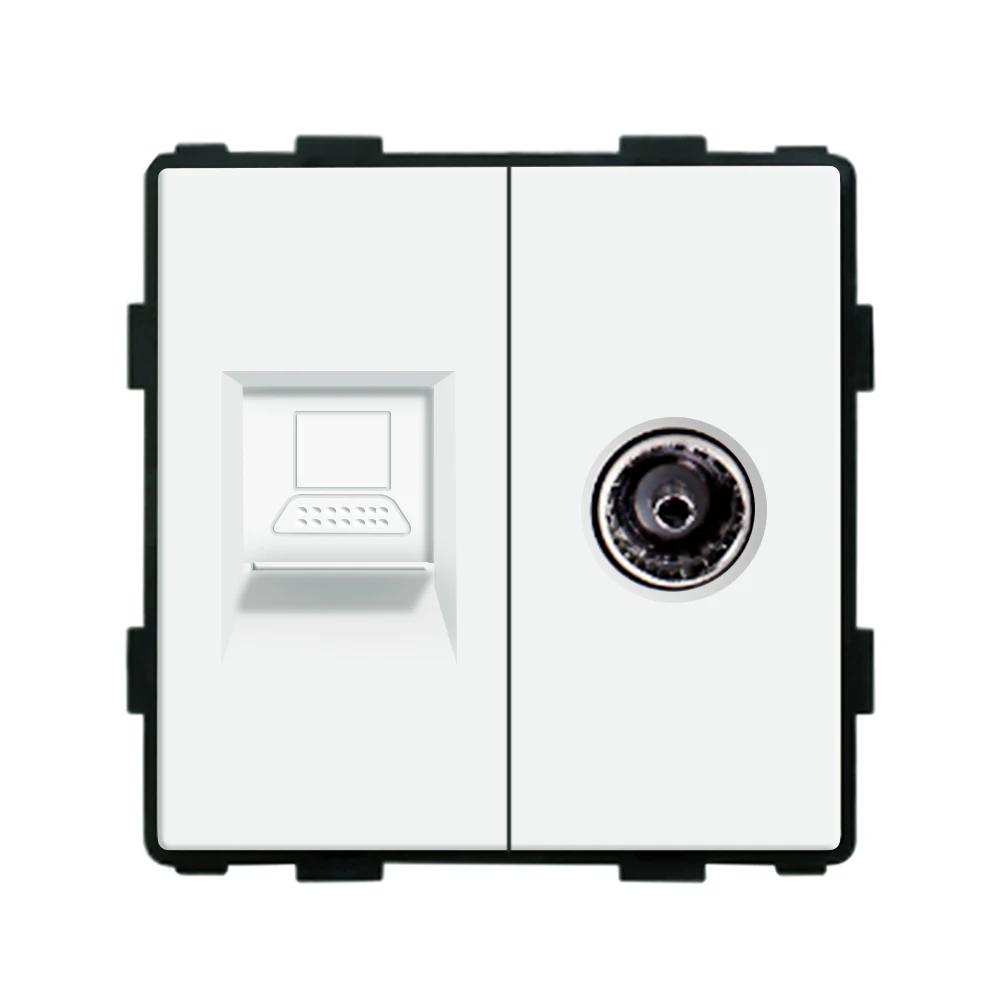 

Bingoelec DIY розетка европейского стандарта кнопка переключатель USB ТВ телефон спутник с кристальной стеклянной рамкой Панель Белый дом улучшения