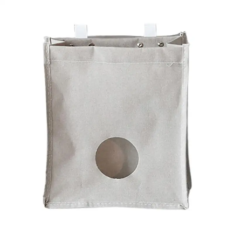 

Grocery Bag Holder For Garbage Bags Kitchen Garbage Bag Storage Bags With Hook And Round Extraction Port Wall Mounted Storage