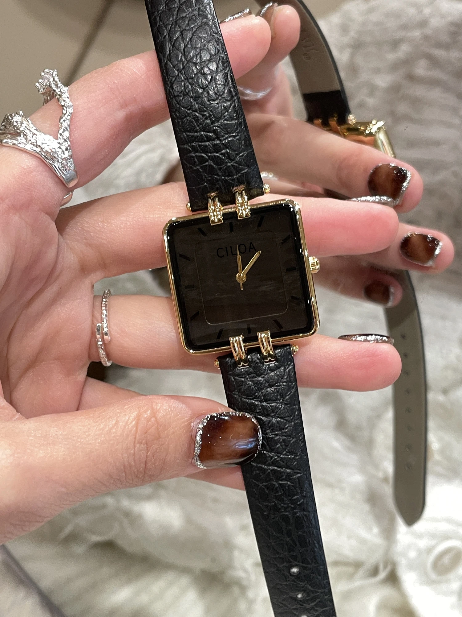 CILOA 2024 новейшие деловые женские часы Square Sugar кварцевые наручные