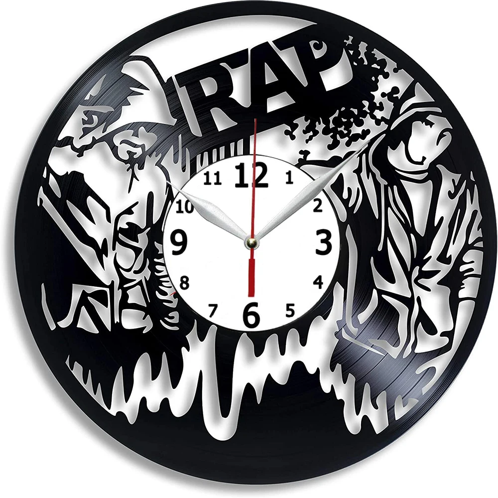 

Настенные часы ручной работы с виниловой пластиной, 12 дюймов