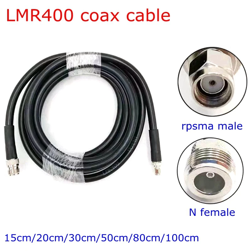 

LMR400 Coax Cable L16 N Female To RPSMA Male Plug Connector N To RPSMA Crimp for LMR-400 Pigtail Antenna 15CM/20CM30CM/50CM/1M