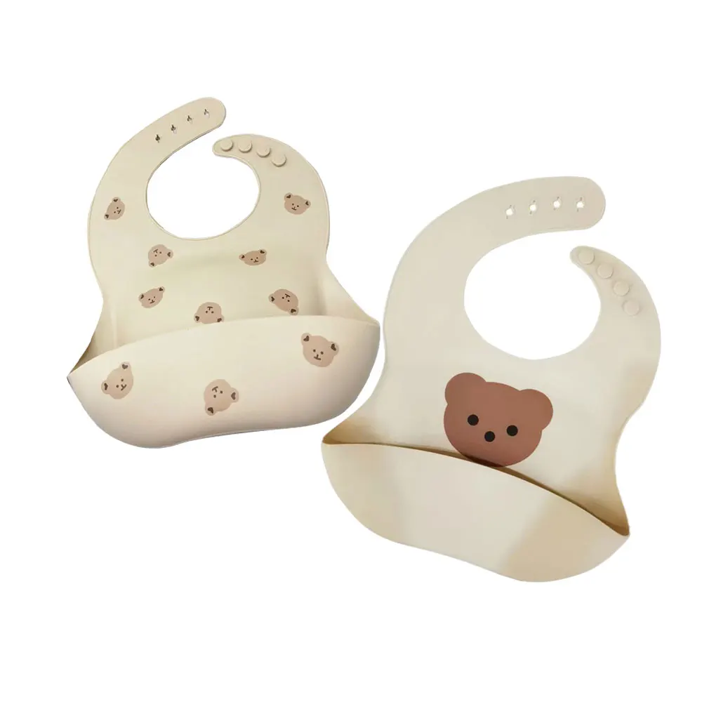 

Детские нагрудники с принтом в стиле Ins, водонепроницаемые Мягкие силиконовые нагрудники с милым рисунком для кормления детей, девочек, мал...