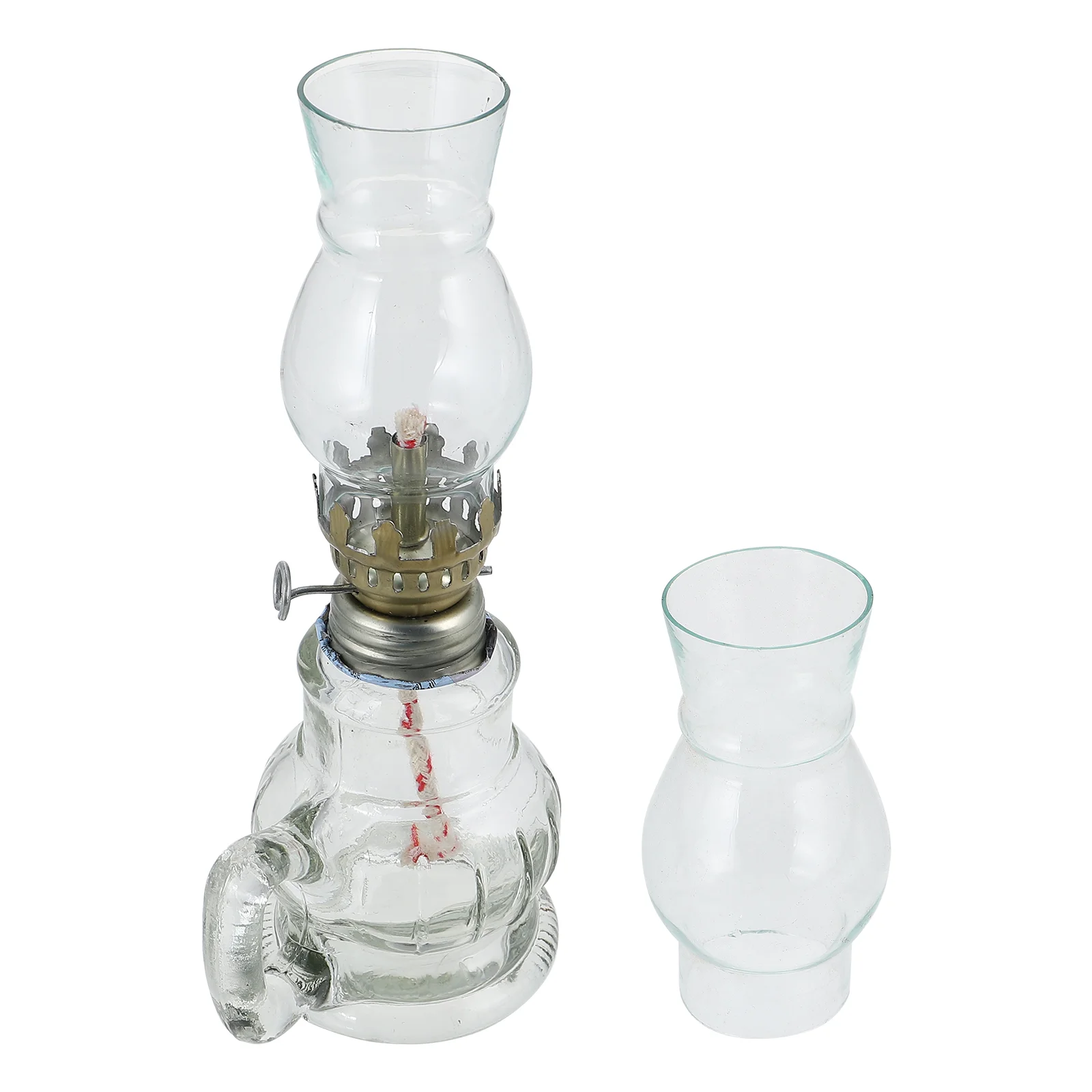 

Lamp Oil Kerosene Glasslamps Indoor Vintage Lantern Retro Use Indoors Clear Large Lanterns Home Chamberlighting Emergency Uk