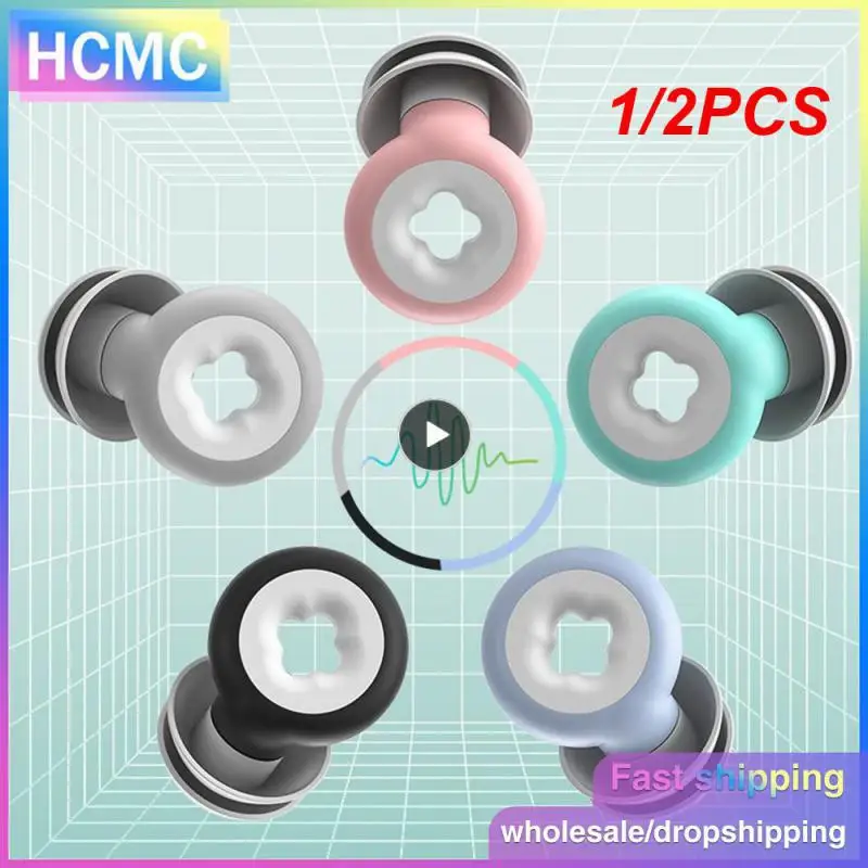 

1/2PCS Sleeping Ear Plugs Noise Reduction Tapones Oido Ruido Soft Oordopjes Earplug Waterproof Tapones Para Dormir Earplugs