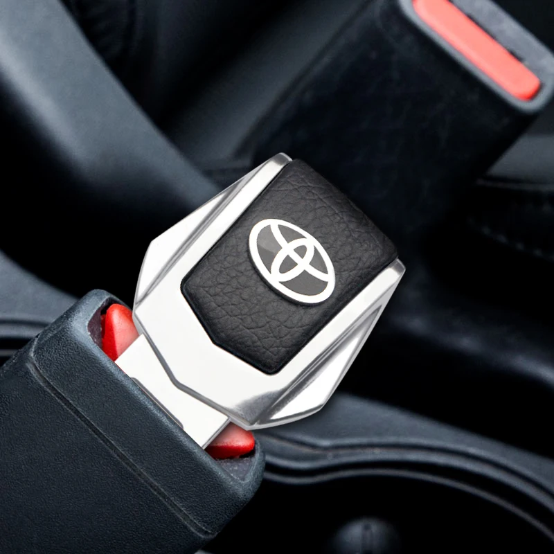 

Car Logo Safety Seat Lock Buckle Auto Seat Belt Clip Extender Converter Accessories For Toyota Fj Cruiser Hilux Rav4 Auris Chr