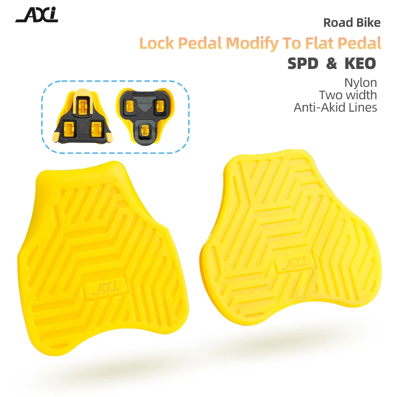 

AXI Road Bike Pedal Adapters Plate For-Shimano SPD SL Self Locking Cleats Platform Adapter Converter Cycling Parts