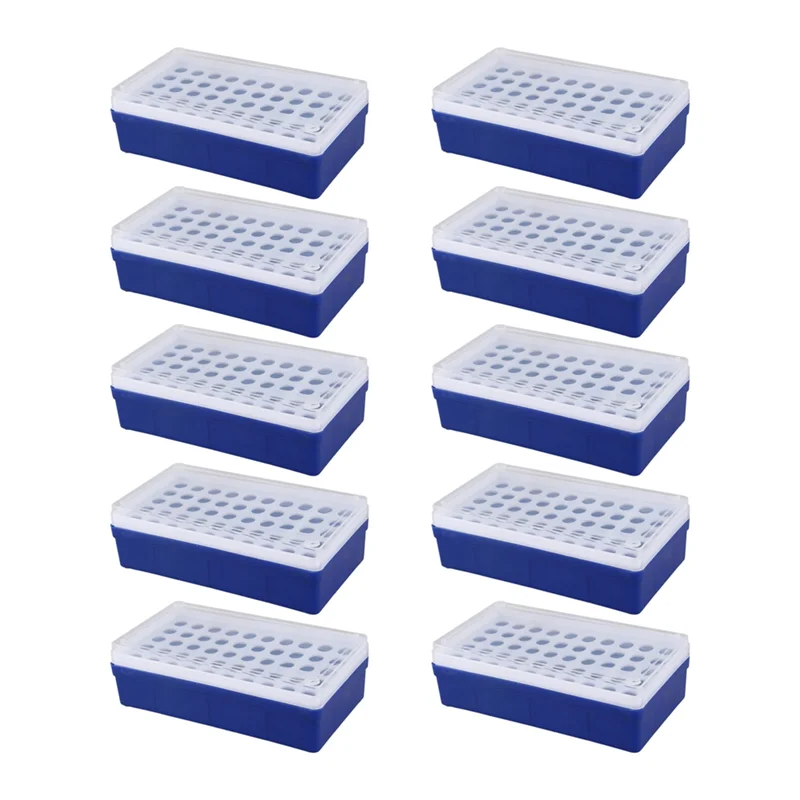 

10X Laboratory Lab Plastic 50 Sockets 1.5Ml Centrifuge Tube Stand Holder Box