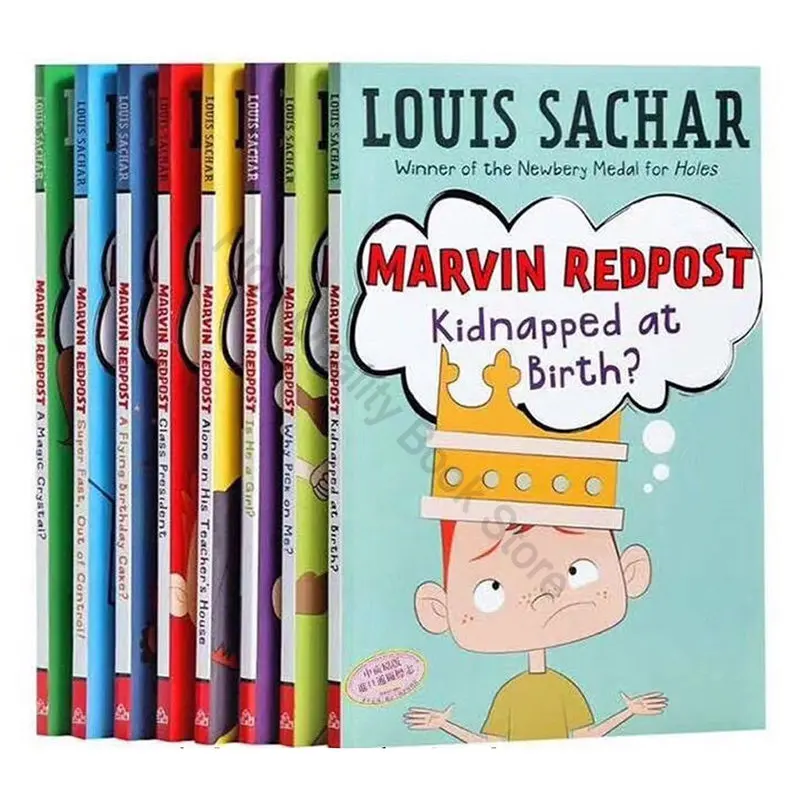 8Books/set Read Edition Trouble Essence Marvin Redpost Newbery Award Winner Children's Books Send Audio Livros