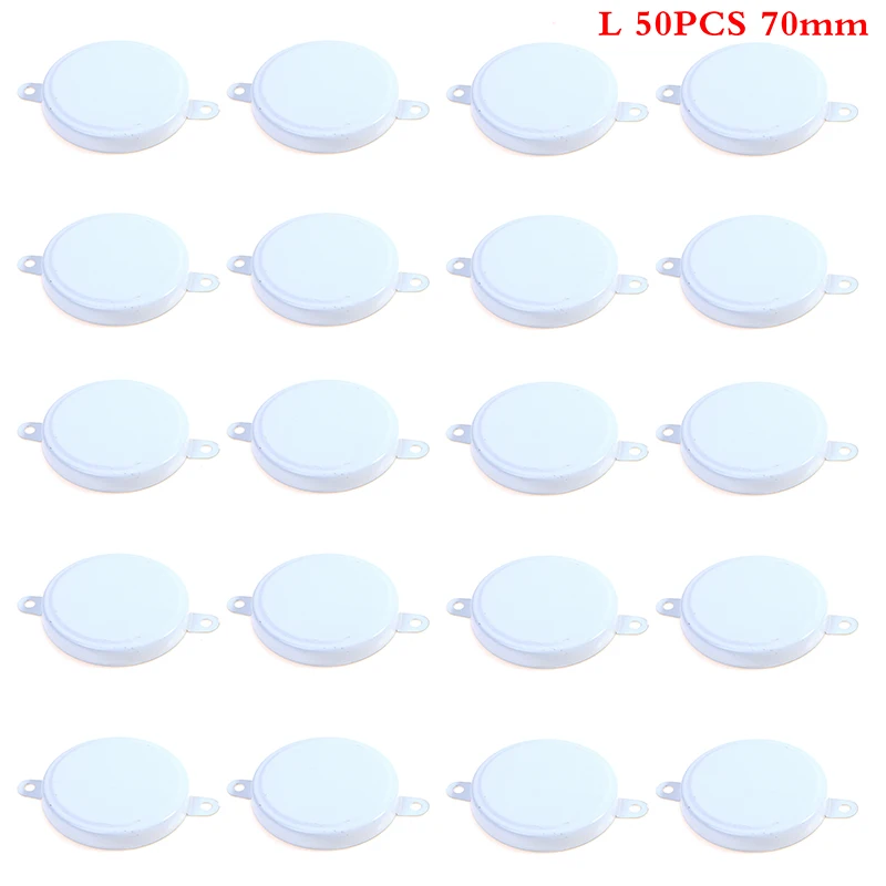 50 шт., колпачки для уплотнения масляного барабана, железные крышки, водонепроницаемые белые крышки (S/L)