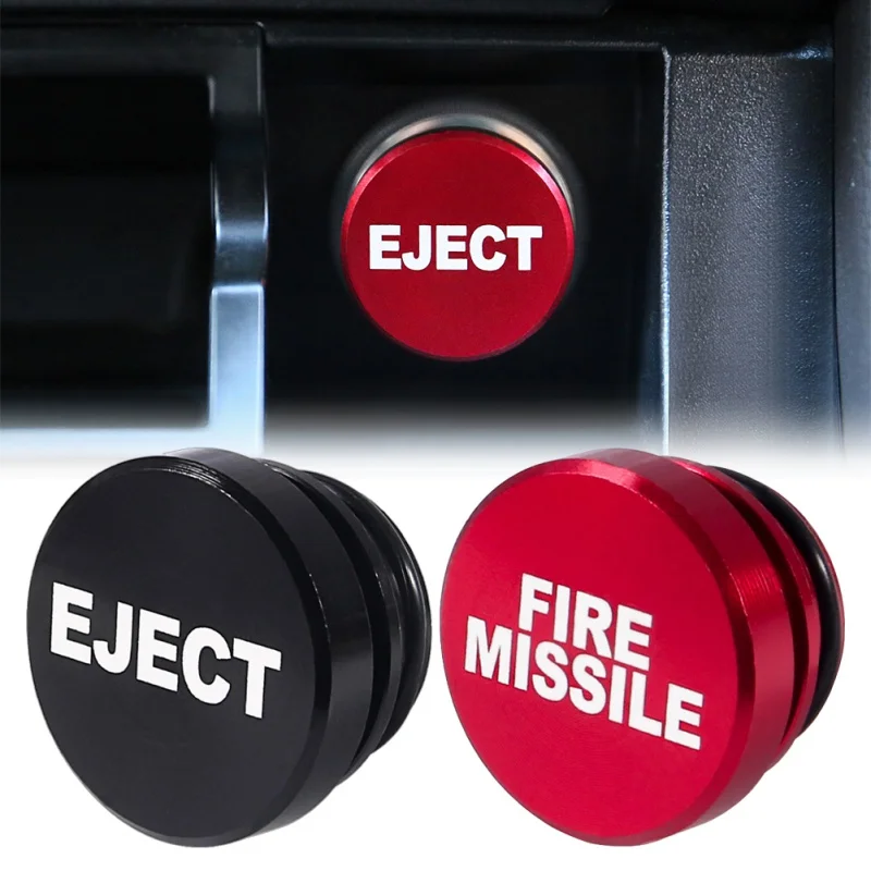 

Car Cigarette Lighter Plug Cover FIRE MISSILE EJECT Button Fits Most Automotive Vehicles Boats With Standard 12V Power Source