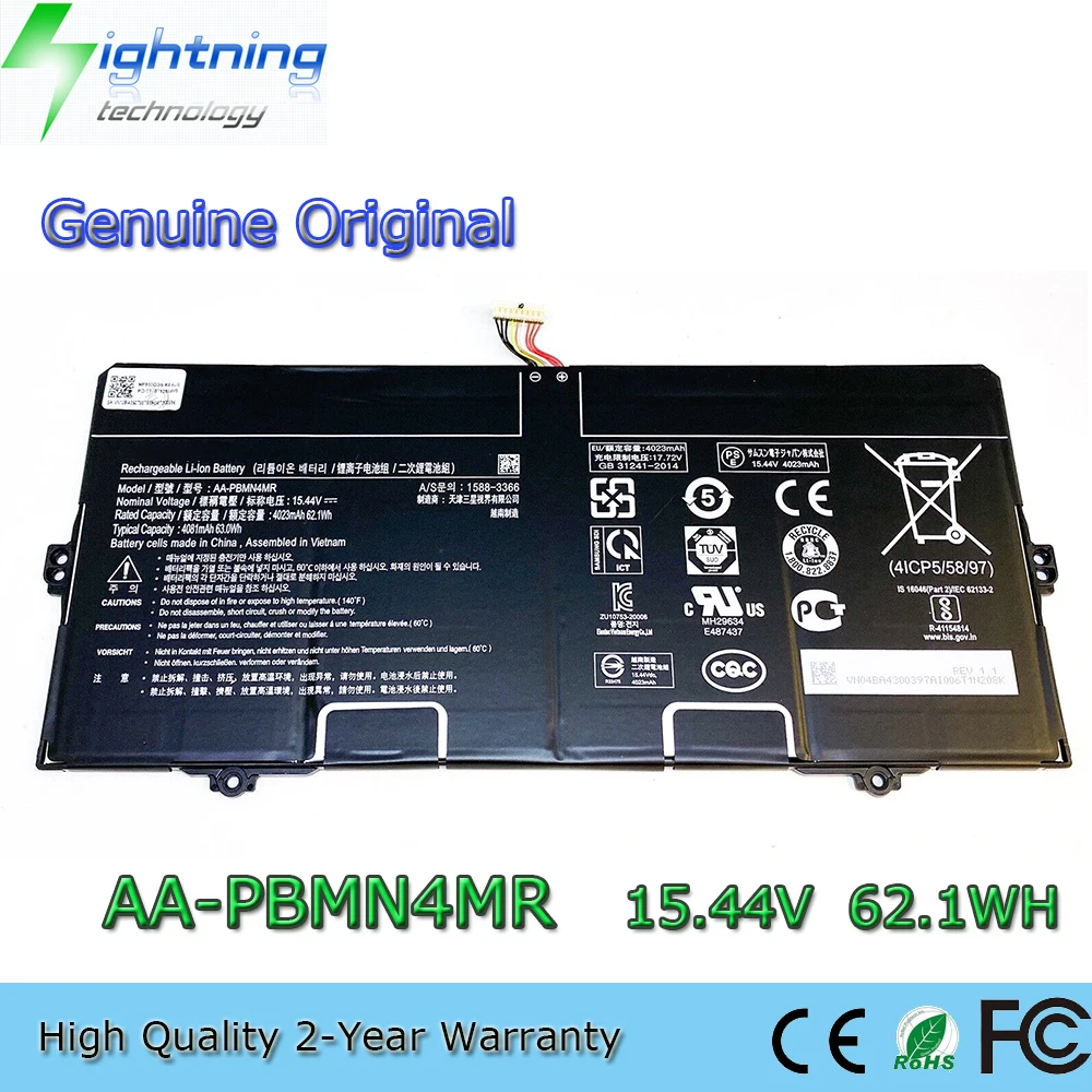 Совершенно новый оригинальный аккумулятор для ноутбука AA-PBMN4MR 15 44 В 62 1 Втч Samsung