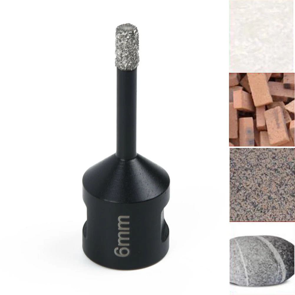 

For Porcelain Granite Tile Glass Marble Hole Saw 6mm-14mm Black Parts 1pcs