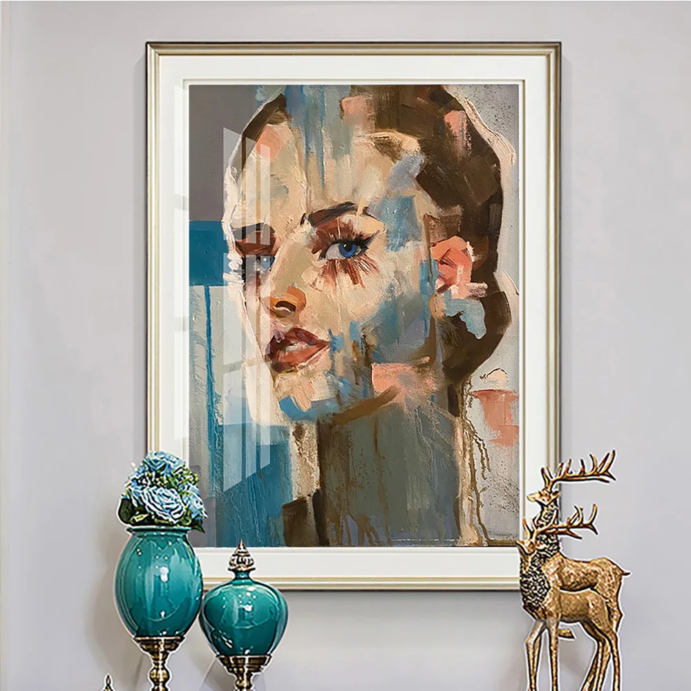 Katya Shaposhnikova печать постер поп-арт третья леди холст картина женщина портрет Стена