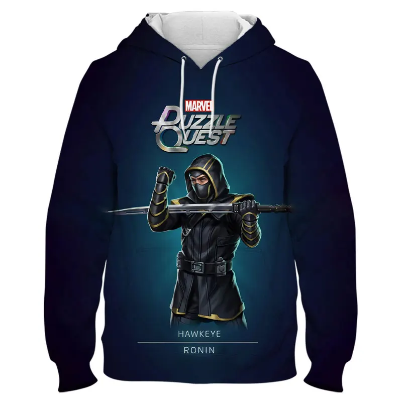 

Clothes For Men Hoodies Marvel Hawkeye 3D Print Women Oversized Sweatshirt Spring Autumn Casual Boy Girl Kids Pullover