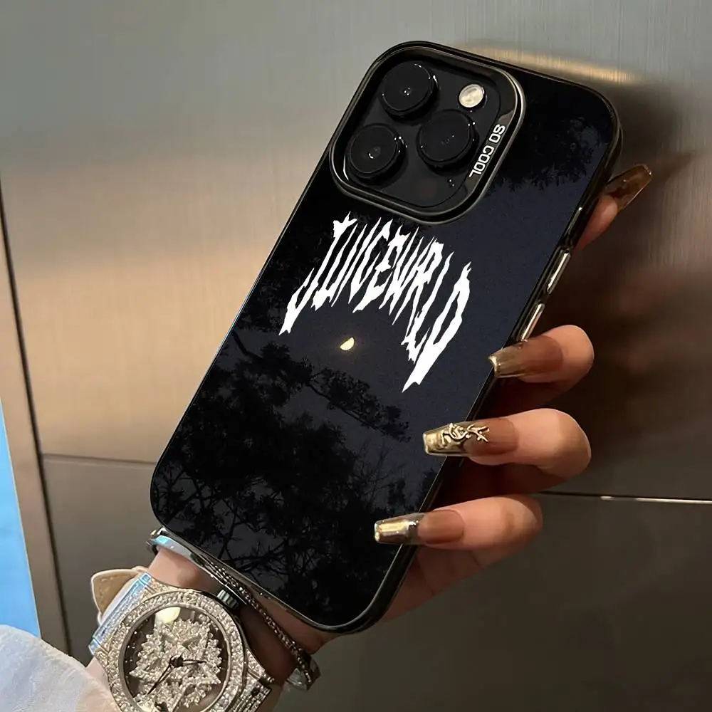 Фото Чехол для телефона Rapper -999 J-Juice W-WRLD для iPhone 17, 16, 11, 12, 13, 14, 15, 16 Pro Max Plus, цветной, серебристый, с защитным бампером №5