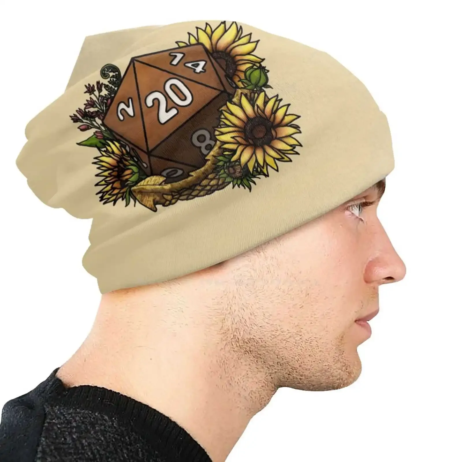 Dragonborn D20-настольные игровые кости солнцезащитная Кепка рыбацкая шляпа Панама D20