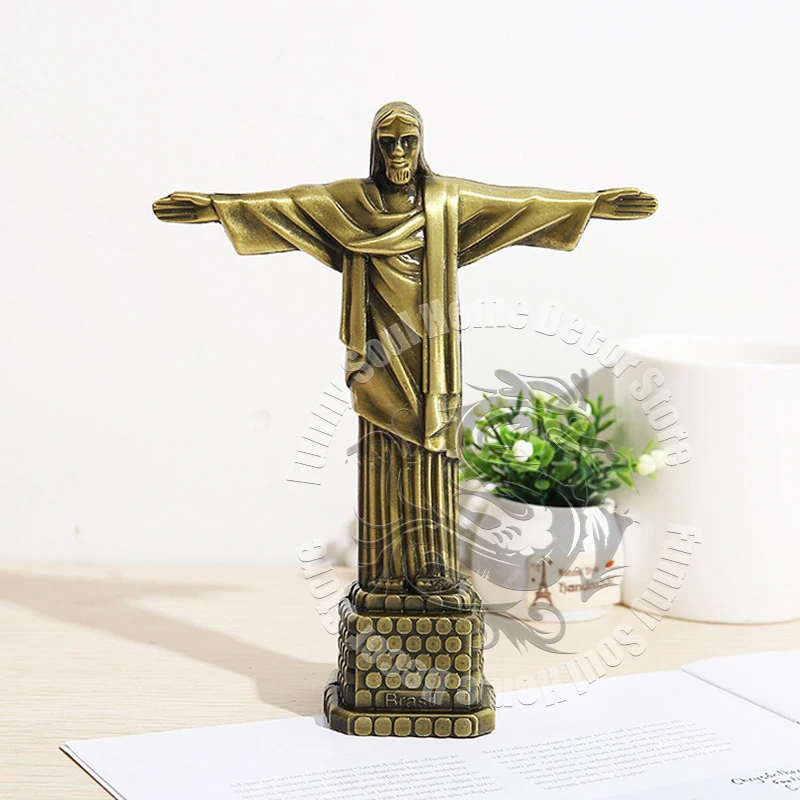 Металлическая статуя Христа Redeemer