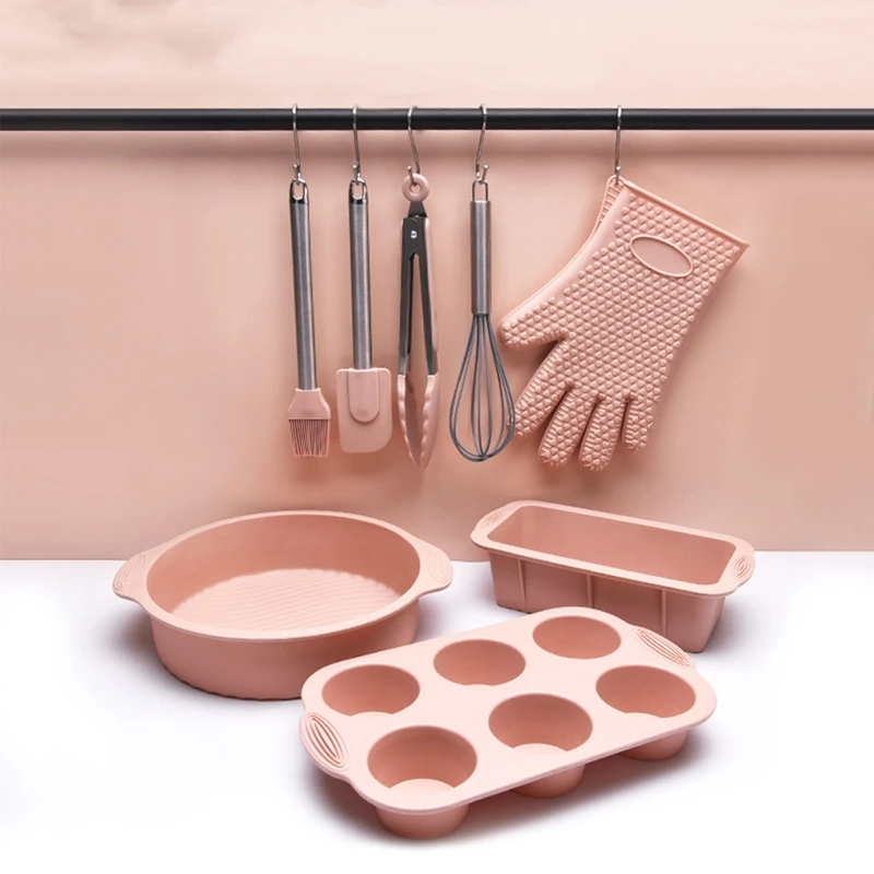 

Set of 8 Spatula Set Rubber Spatula BPA Free Nonstick Baking Cake Mold For Home Cooking Lover Perfect Gift Household