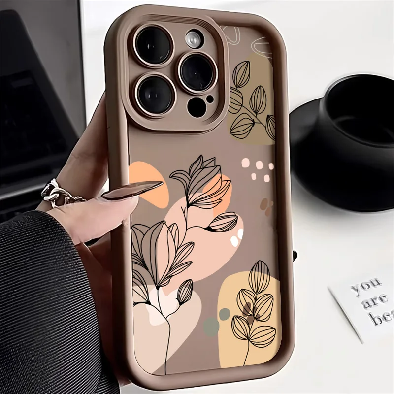 Абстрактный чехол для телефона iPhone 15 11 12 13 14 Pro Max X XR XS 7 8 Plus 6 6S SE 2020 противоударный