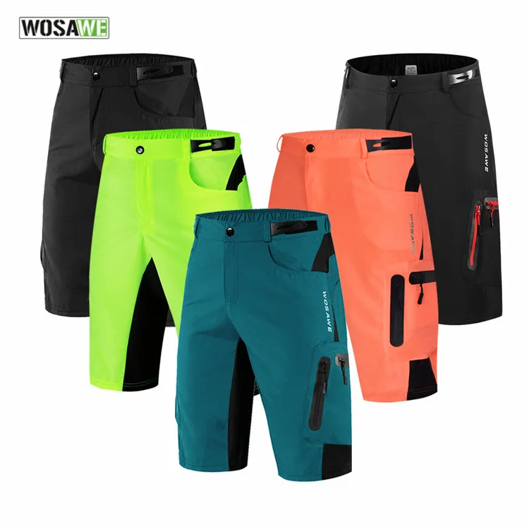 

WOSAWE Men`s Casual quick-dry breathable Hiking Cycling shorts mens sweat-wicking cropped shorts males trekking Riding shorts